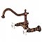Heritage Wall Mount Bridge Kitchen Faucet -  Antique Copper