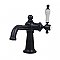 Nautical Single-Handle Bathroom Faucet with Push Pop-Up Drain - Matte Black