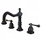Heritage Widespread Sink Faucet - Metal Lever Handles - Oil Rubbed Bronze