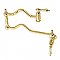 Heritage Wall Mount Pot Filler -  Polished Brass