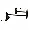 Restoration Wall Mount Pot Filler Kitchen Faucet -  Oil Rubbed Bronze
