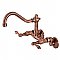 Vintage 6" Adjustable Center Wall Mount Kitchen Faucet -  Antique Copper