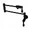 Duchess Wall Mount Pot Filler -  Matte Black