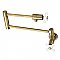 Metropolitan Wall Mount Pot Filler -  Antique Brass