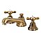Essex Widespread Lavatory Faucet - Metal Cross Handles - Vintage Brass