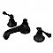 Metropolitan Widespread Sink Faucet - Metal Lever Handles - Oil Rubbed Bronze