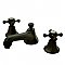 Metropolitan Widespread Sink Faucet - Metal Cross Handles - Oil Rubbed Bronze