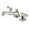 Tudor Widespread Lavatory Faucet - Metal Lever Handles - Polished Nickel