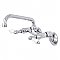 Kingston Two Handle Wall Mount Kitchen Faucet -  Polished Chrome
