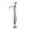 Kingston Brass KS7031ABL English Country Freestanding Tub Faucet with Hand Shower, Polished Chrome