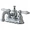 Kingston Brass 4-Inch Centerset Lavatory Faucet Porcelain Levers - Polished Chrome