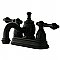Kingston Brass 4-Inch Centerset Lavatory Faucet Metal Levers - Oil Rubbed Bronze