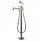 Kingston Brass KS7138DPL Paris Freestanding Tub Faucet with Hand Shower, Brushed Nickel