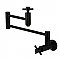 Concord Wall Mount Pot Filler Kitchen Faucet -  Matte Black