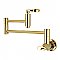 Wall Mount Pot Filler Kitchen Faucet -  Polished Brass