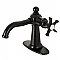 Kingston Brass KSD3540NX Hamilton Single-Handle Bathroom Faucet with Push Pop-Up, Matte Black