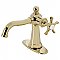 Kingston Brass KSD3542NX Hamilton Single-Handle Bathroom Faucet with Push Pop-Up, Polished Brass