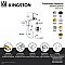 Kingston Heirloom KSK36300PL - Restoration Thermostatic Tub and Shower System - Matte Black