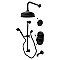 Kingston Heirloom KSK36300PL - Restoration Thermostatic Tub and Shower System - Matte Black