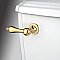 Victorian Toilet Flush Lever - Polished Brass