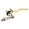 Kingston Brass KTAL6 Victorian Front Mount Toilet Tank Lever - Polished Nickel