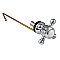 Buckingham Toilet Flush Cross Handle Side Mount - Chrome