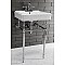 Kingston Brass Edwardian 20-Inch Console Sink with Brass Legs - Polished Chrome