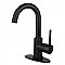 Fauceture LS8430DL Concord Single-Handle Bathroom Faucet with Push Pop-Up, Matte Black