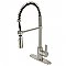 Gourmetier LS8678CTL Continental Single-Handle Pre-Rinse Kitchen Faucet, Brushed Nickel