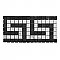 Honed Marble Mosaic Greek Key Border Tile - .78 Sq. Ft. - Carrara White - *Quick Ship*