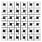 Honed Marble Mosaic 4" Spiral Pattern Tile - 1 Sq. Ft.  Sheet - Carrara White with Jet Black Dot - *Quick Ship*