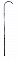 Solid Brass Gooseneck 2-Piece Bathtub Shower Riser - Multiple Finishes Available