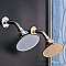 Solid Brass 4-7/8" Rain Shower Head with Arm - Multiple Finishes Available