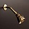 Small Solid Brass 3" Diameter Brass Shower Head with Arm - Multiple Finishes Available