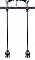 Solid Brass Bathtub Straight Supply Lines For Bathtub - With Shut-Off Valves - Polished Nickel
