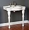 Traditional 32" Wide Porcelain Console Bathroom Sink and Legs
