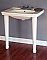Streamlined Mid-Century Modern Small 31-3/4" Wide Porcelain Console Sink and Legs