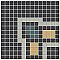 Gatsby Border Outside Corner in White/Black/Light Grey/Green/Peach - 3/4" Square Tiles - Sold Per Sheet