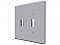 Ceramic Double Toggle Switchplate- Many Glazes Available