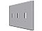Ceramic Triple Toggle Switchplate- Many Glazes Available