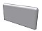 RIGHT Down Corner Bullnose Ceramic Tile  - 3" x 6"  - Many glazes available