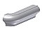 P-Cap Ceramic Tile Molding Ceramic Tile- Outside Corner Return- 1-1/2" x 6" - Left