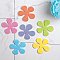 InterDesign Floral Plastic Non-Slip Safety Tub Treadz for Shower, Bathtub, 4" x 4" - Set of 8 - Multi-Colored
