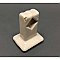 Pair of Antique Tile-In Beige or Cream (American Standard Bone or Kohler Almond) Porcelain Towel Bar Ends