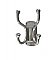 Antique Wall Mounted Polished Nickel Robe or Bath Double Hook