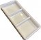 Antique Milk Glass Dental Compartment Tray - Circa 1950