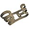 Antique Nickel Plated Whisk Broom Holder