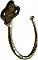 Antique Large Nickel Bath Towel or Robe Hook