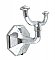 Antique Art Deco Chrome Robe or Towel Bathroom Hook