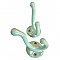 Antique Green Enameled Wall Mounted Robe or Towel Hook - Circa 1925